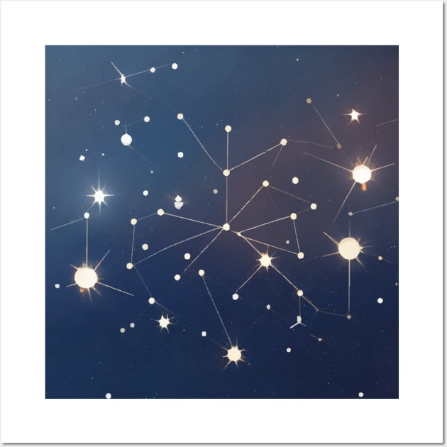 Guiding Stars - Celebrating the Cosmic Connections of Constellations Wall Art by Moulezitouna